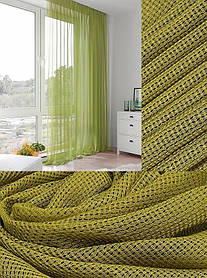 Тюль сітка "Саллі" Фисташка (готова тюль 300х270см)