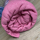 Махрове простирадло на гумці 160*200 +25 см. Колір Рожевий високої якості, фото 4