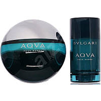 Набор Bvlgari Aqva Pour Homme для мужчин - set (edt 100 ml + deo stick 75 g)