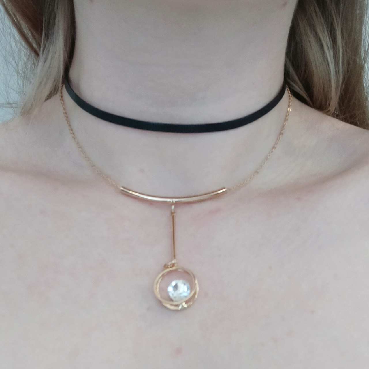 Ланцюжок-чокер ключик ланцюг на шию жіноча багатошарова тиффані tiffany, фото 1