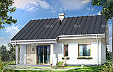 MS118. Компактний будинок із класичною двоскатною покрівлею, фото 2
