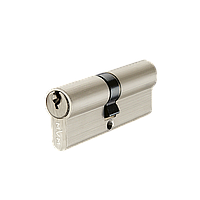 Цилиндр для замка MVM P6E 60 (30х30) ключ-ключ матовая латунь матовый никель