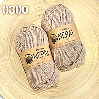 Пряжа Drops Nepal 0300 Бежевий