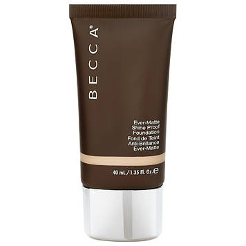 Сяюча-матова тональна основа Becca ever matte shine proof foundation 40 ml