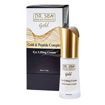 Крем-ліфтинг для повік  Dr. Sea Eye lifting cream with gold and peptide complex 30 мл.