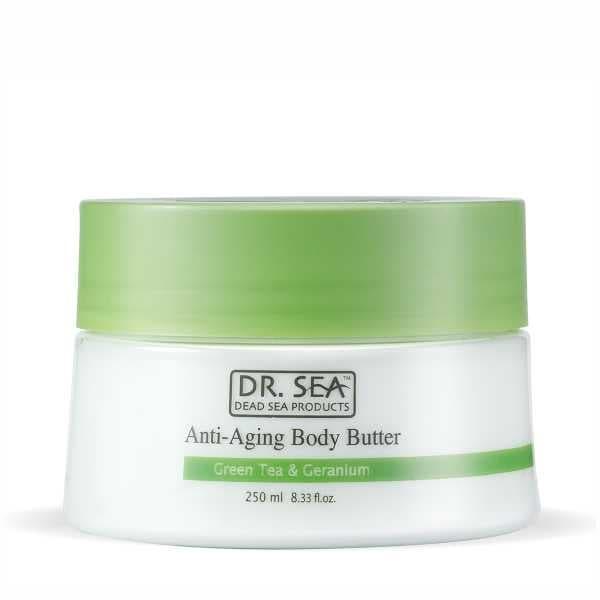 Олія для тіла протв старіння Dr. Sea Anti-Aging Body Butter with Green Tea and Geranium 250 мл., фото 1