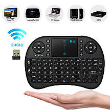 Беспроводная клавиатура Mini Keyboard backlit безпровідна клавіатура Джойстик з підсвіткою, фото 2