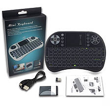 Беспроводная клавиатура Mini Keyboard backlit безпровідна клавіатура Джойстик з підсвіткою, фото 3