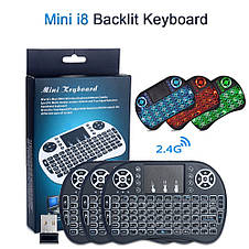Бездротова клавіатура Mini Keyboard backlit з Led підсвічуванням, фото 3