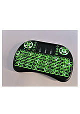 Беспроводная клавиатура Mini Keyboard backlit безпровідна клавіатура Джойстик з підсвіткою, фото 3
