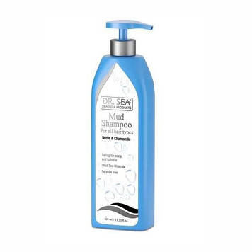 Грязевий шампунь з кропивою та ромашкою Dr. Sea Mud Shampoo with Nettle and Camomile 400 g