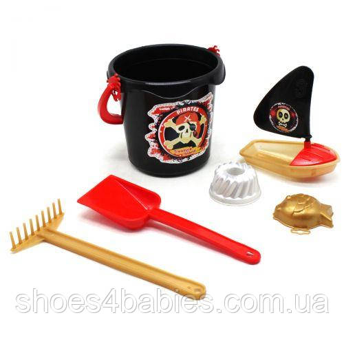 Пісочний набір "Острів скарбів", чорний