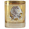 Кришталевий подарунковий набір 6 склянок із золотими накладками для віскі та води Лідер Люкс, фото 7