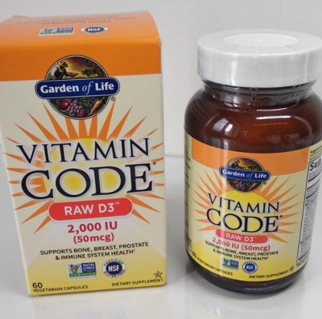 Вітамін Д 2000 Garden Of Life Vitamin Code Raw D3 2000 iu 50 mcg 60 капсул