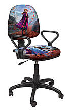 Кресло для девочки с подлокотниками Комфорт New Lux "Ледяное Сердце 11"