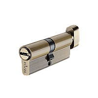 Цилиндр для замка MVM P6P 60 (30х30т) ключ-тумблер матовая латунь старая бронза