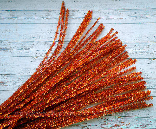 Синельна проволока 30см. цегляна блискуча (С15)