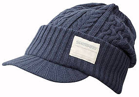 Шапка Shimano Knit Watch with brim Regular Size к:indigo