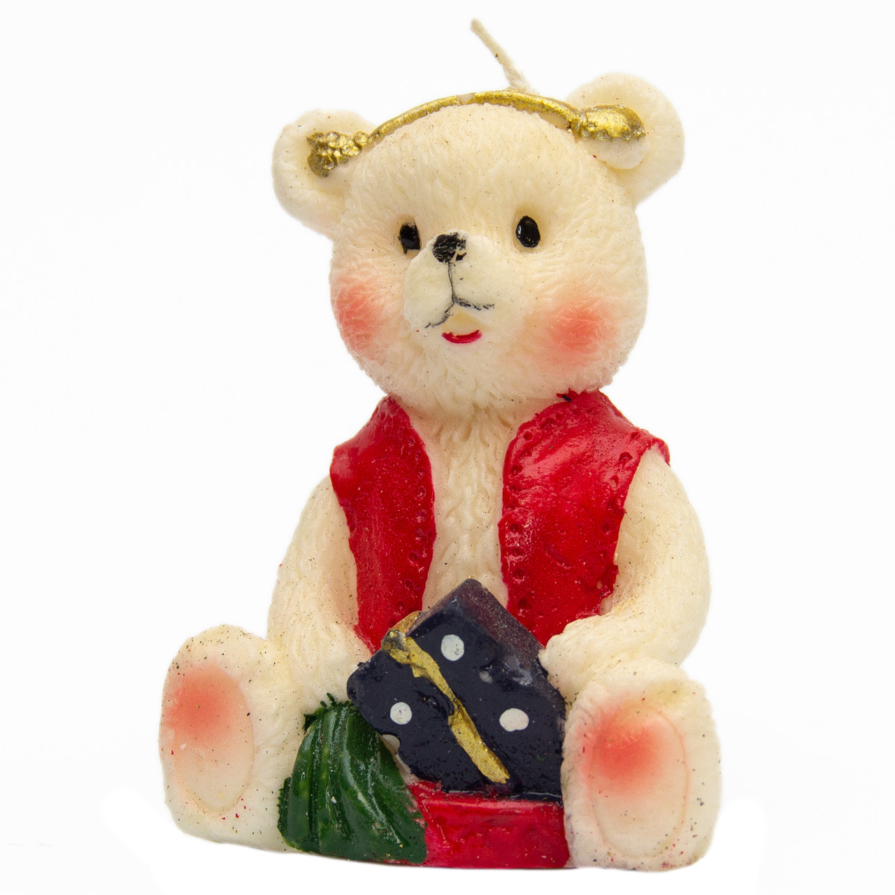 Свічка - Ведмідь, 10 см, білий, парафін (791118-1), фото 1