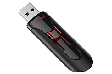 Флеш-пам`ять 64GB "SanDisk Cruzer Glide" USB2.0 black/red №5583