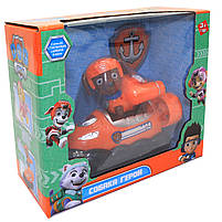 Набір «Цуценята рятувальники» Зуму зі значком та транспортом світло звук 18*17*9 см (7780), фото 6