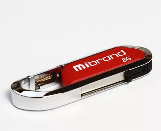 Флеш-пам`ять 8GB "Mibrand" Aligator USB2.0 dark red №0374