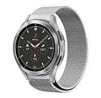 Миланский сетчатый ремешок Primolux для часов Samsung Galaxy Watch 4 Classic 46mm SM-R890 / SM-R895 - Silver