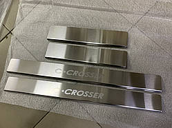 Захист порогів - накладки на пороги Citroen C-CROSSER з 2007- (Standart)