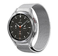 Миланский сетчатый ремешок Primolux для часов Samsung Galaxy Watch 4 Classic 42mm SM-R880 - Silver