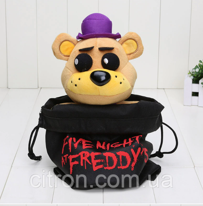 Мягкая оригинальная игрушка Фредбер с мешочком 25 см. 5 ночей с Фредди ...