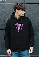 Толстовка мужская Staff uzi oversize fleece осень/зима чёрный OTD0443 XXL, 54