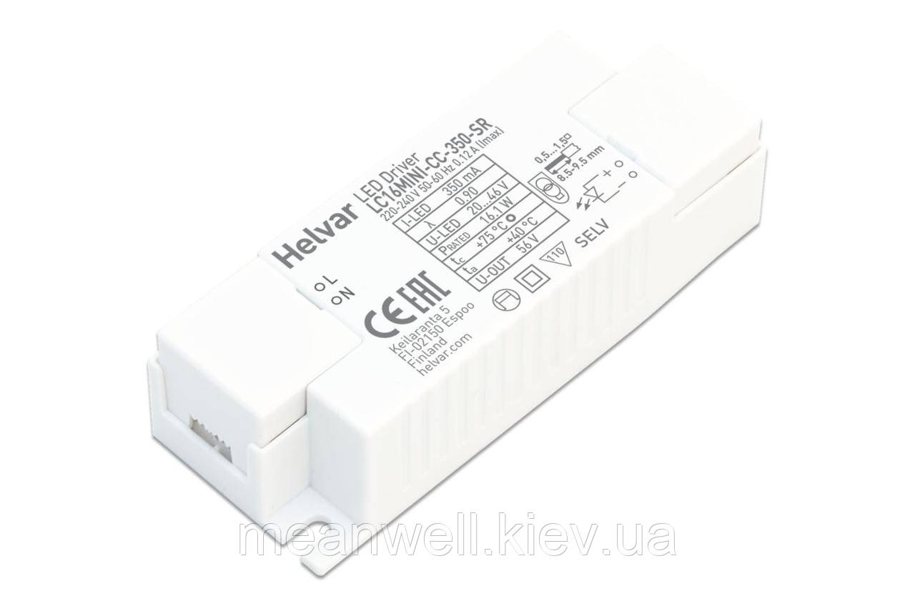 LC16MINI-CC-350-SR Helvar драйвери для світлодіодів, LED drivers 16.1 W, 20 - 46 VDC, 350 mA