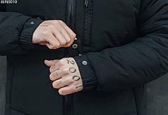 Удлиненная зимняя мужская куртка Staff C long black до -25°C. чёрный 8EN0010 M, 48, фото 2