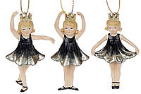 Фігурка-підвіска "Балерина-малятко" 8,5см,чорна з шампань,3 вида №707-032/Bonadi/(12)(84)