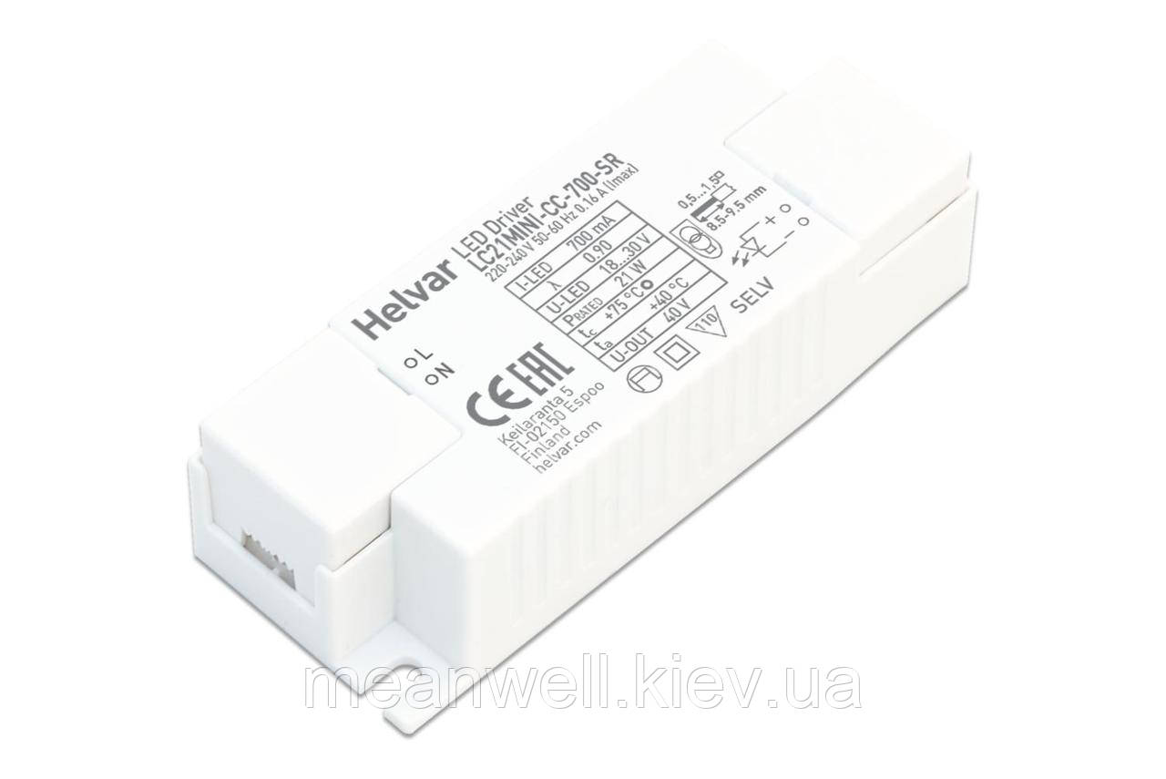 LC21MINI-CC-700-SR Helvar драйвери для світлодіодів, LED drivers 21 W, 18-30 VDC, 700 mA