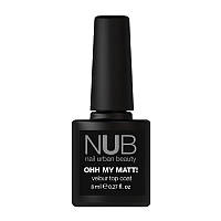 NUB Matte Top Coat / Закрепитель матовый бархатный / Без липкого слоя, 8мл