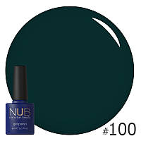 Гель-лак NUB 100 (черно-зеленый, эмаль), 8 мл