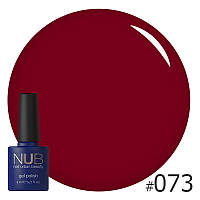 Гель-лак NUB 073 (малиново-бордовый, эмаль), 8 мл