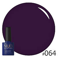 Гель-лак NUB 064 (глубокий темно лиловый, эмаль), 8 мл