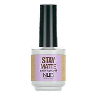 NUB Stay Matte / Закрепитель для маникюрного лака матовый, 15мл.