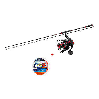 Спінінгове вудлище DAIWA CROSSFIRE SPIN 2.10М 5-25Г + Котушка спінінгова FLAGMAN BLACK SEA 4000 + Шнур 2.4