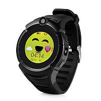 Дитячий розумний годинник з GPS і прослуховування Smart Baby Watch Q360 з камерою і ліхтариком Black