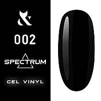 Гель-лак Fox Spectrum 002 , чорний7 ml