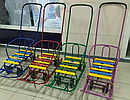 Санки дитячі Тимка 5 універсальні з висувними колесами та штовхачем, фото 2