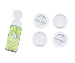 Антивібраційні підставки під ніжку пральної машини (D=44 мм, H=20 мм) (комплект 4 шт), на які, світло-сірі