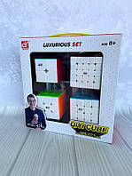 Розвивальна головоломка набір Кубик Рубік 4 шт. різного розміру EQY 526