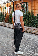 Чоловіча сумка з натуральної шкіри  Tiding Bag ТВ-14636 чорна, фото 4