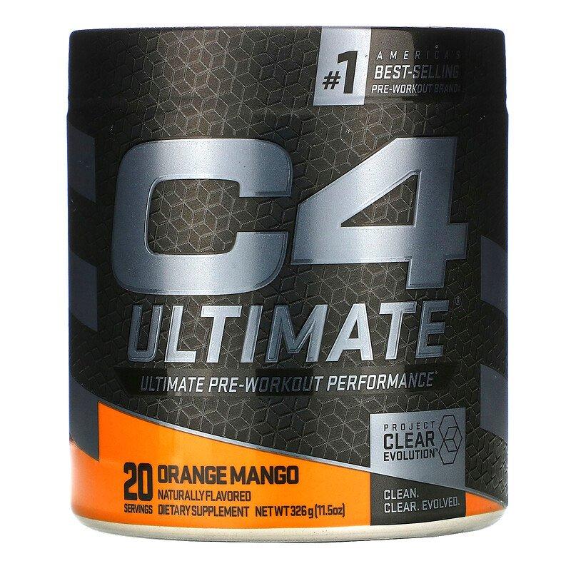 Cellucor C4 Ultimate Pre-Workout Performance апельсин і манго 20 порцій 326 гри
