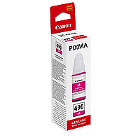 Чорнило для принтера Canon GI-490, Magenta, G1400/G2400/G3400, 70 ml, OEM (0665C001), фарба кенон