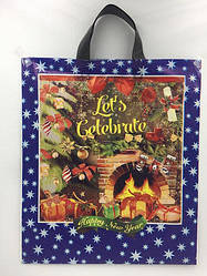 Пакет Новорічний Камін 40*43 см.